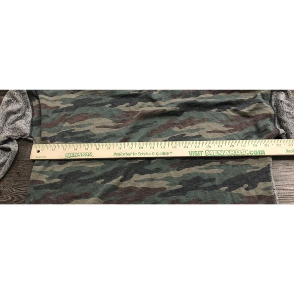 Vanilla Sky Womens XL Camo & Gray Long Sleeve Crewneck Shirt - Picture 4 of 5